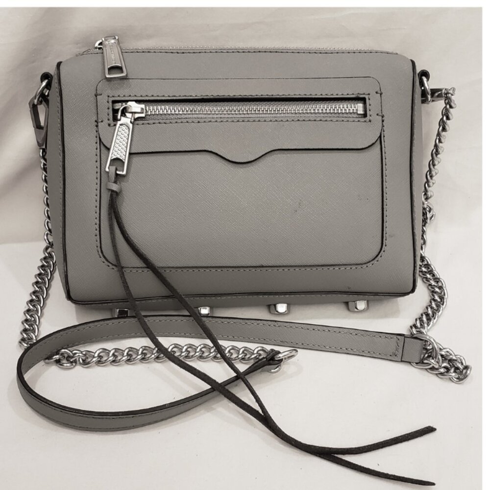 Rebecca Minkoff Crossbody/Shoulder Bag Charcoal Gray Leather